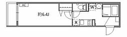 ラグゼフラット東六郷 2階1Kの間取り