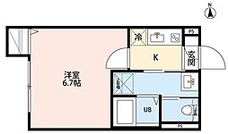 robot home 東綾瀬 1Kの間取図画像