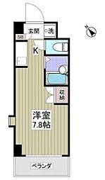 メゾン・ド・ディマンシェ ワンルームの間取図画像