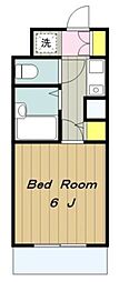 ＲｅＤＥＡＬ多摩境 3階1Kの間取り
