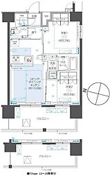 ズーム本郷 2LDKの間取図画像