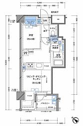 ラティエラ横濱大通り公園 1LDKの間取図画像
