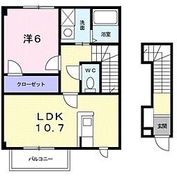 イノセントエンジェル 1LDKの間取図画像