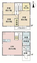 アルページュ上北台 Ｃ棟 3LDKの間取り