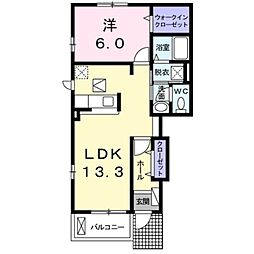 すいせん 2LDKの間取図画像