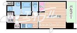 レジュールアッシュ京橋1stステージ 1Kの間取図画像