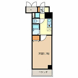 TACタック高砂 1Kの間取図画像