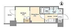 ジオエント上野稲荷町 2Kの間取図画像