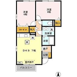 間取図画像 2DK