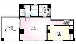 LUMIERE南品川A 5階1LDKの間取り