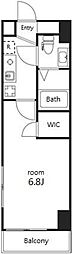 AcseedsTower川口並木 1Kの間取図画像