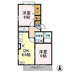 間取図画像 2DK