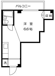 メゾン・ド・ヴァンルージュ ワンルームの間取図画像