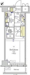SHOKEN Residence八王子 1Kの間取図画像
