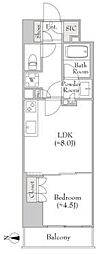 ルミーク錦糸町 1LDKの間取図画像