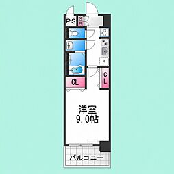 GLUCKMAISONS-SAKAIXVI 1Kの間取図画像