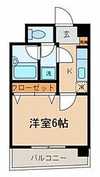 I&I YAGISAWA 3階1Kの間取り