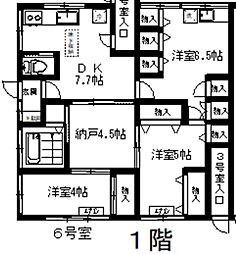 みどり荘 1階3SDKの間取り
