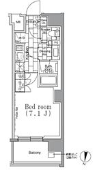 JPnoie下高井戸 1Kの間取図画像