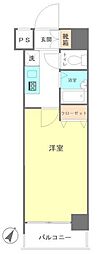 スカイコート神田 1Kの間取図画像