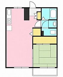 グランデ祖師谷 1LDKの間取図画像