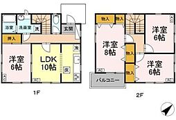 滝山タウンハウス 4LDKの間取り