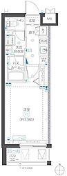 川崎市高津区千年マンション 1Kの間取図画像