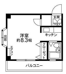 間取図画像 ワンルーム