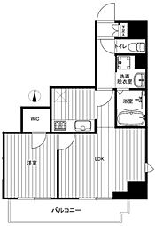パレスシンシア江東橋 1LDKの間取図画像
