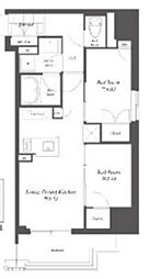 ザ・ゲートハウス浅草雷門 9階2LDKの間取り