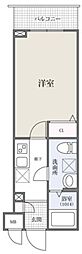 プラティーク南馬込 1階1Kの間取り