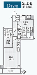 Alivis綾瀬 2LDKの間取図画像