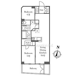 間取図画像 2LDK