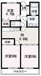 ファミール和光1 3DKの間取図画像