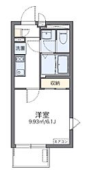 レオネクストファーストワイズ 1Kの間取図画像