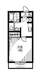 プティ・メゾン入船 1階1Kの間取り