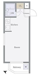 ADX大塚 ワンルームの間取図画像