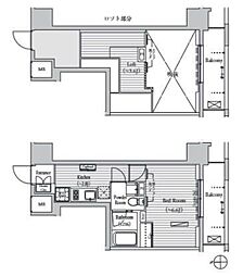 MUSEE南麻布 1Kの間取図画像