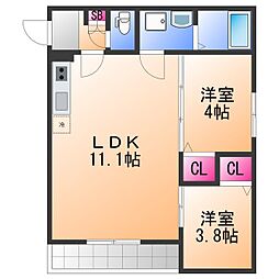 間取図画像 2LDK