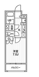 都営浅草線 東日本橋駅 徒歩2分の賃貸マンション 4階1Kの間取り