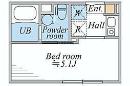 LEGALAND阿佐ヶ谷 1Kの間取図画像