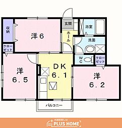 コンフォート・テラス 3DKの間取図画像