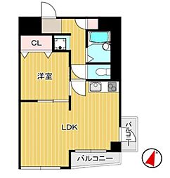 JLBグランエクリュ田園調布 1LDKの間取図画像