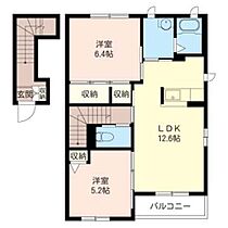 ヴィラ　ウィストリア　Ｃ 00203 ｜ 茨城県水戸市堀町2271-3（賃貸アパート2LDK・2階・60.44㎡） その2