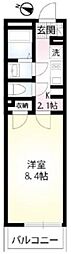 Primavera 1Kの間取図画像