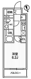 ALTERNAお花茶屋 1Kの間取図画像