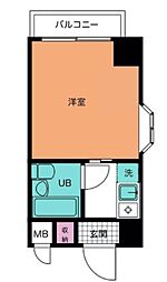 高島平ハイツ 1Kの間取図画像