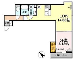 セレスティア荒川 1LDKの間取図画像