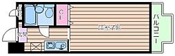 Osaka Metro今里筋線 鴫野駅 徒歩10分の賃貸マンション 3階ワンルームの間取り
