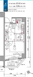 OMNIA FRAME 横濱吉野町 1Kの間取図画像